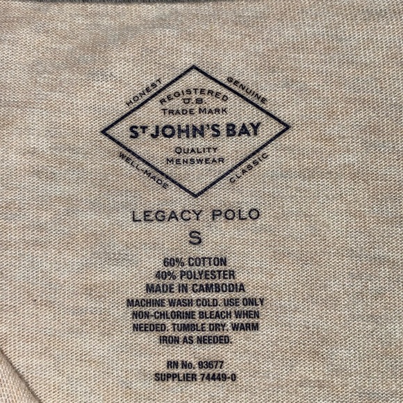 St. John’s Bay Legacy Polo knit pullover long sleeve collared sweater NEW size S - Picture 7 of 10